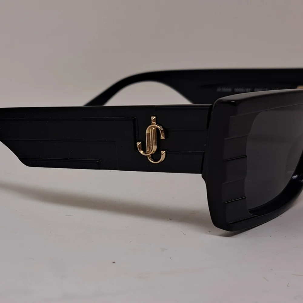 NWT Jimmy Choo Avenue Motif Tatum Sunglasses Matte Black Gray JC5009 53-17-140 - Picture 10 of 15
